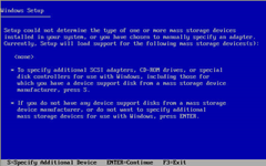Serial ATA motherboard drivers are not properly loaded