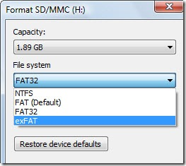 exfat format tool