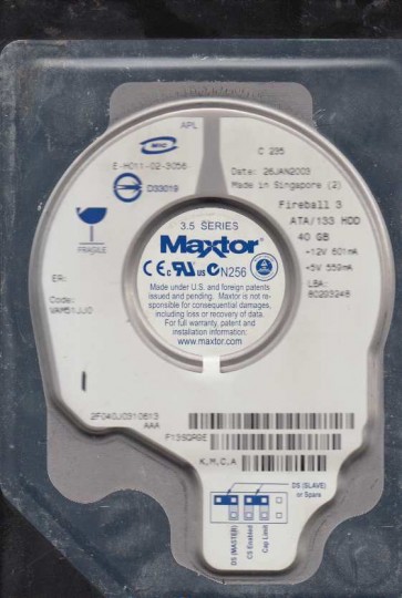 Maxtor 2F040J0