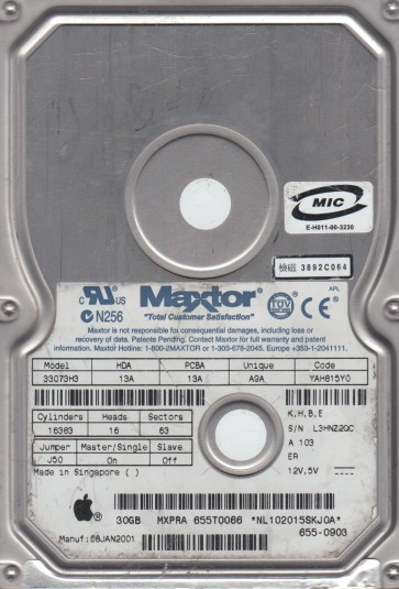 Maxtor 33073H3