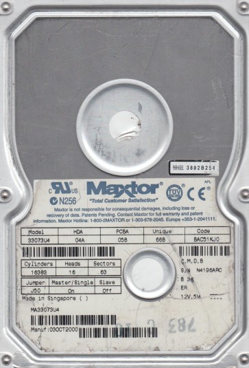 Maxtor 33073U4