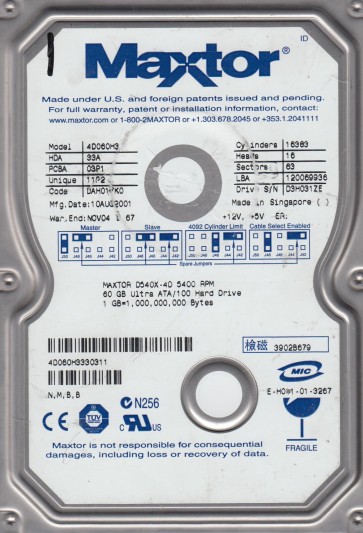 Maxtor 4D060H3