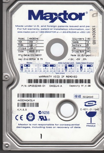 Maxtor 4W060H4