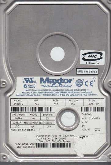 Maxtor 53073H4