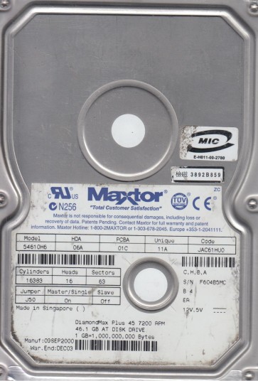 Maxtor 54610H6
