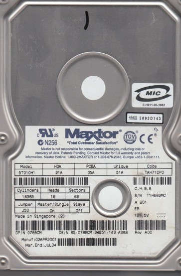Maxtor 5T010H1