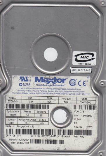 Maxtor 5T020H2