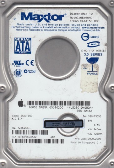 Maxtor 6B160M0