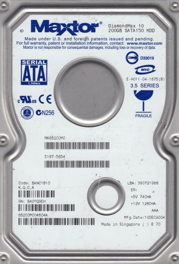 Maxtor 6B200M0
