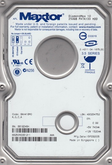 Maxtor 6B250R0