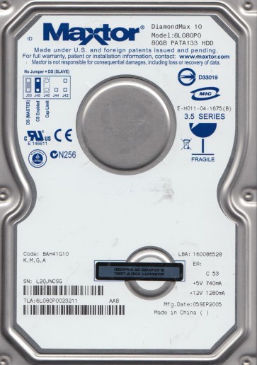 Maxtor 6L080P0