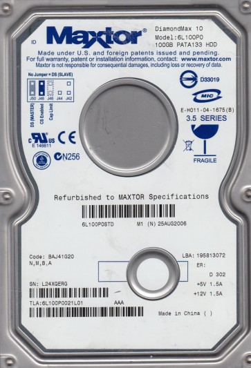 Maxtor 6L100P0