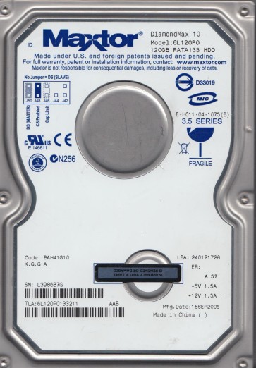 Maxtor 6L120P0