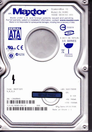 Maxtor 6L160M0