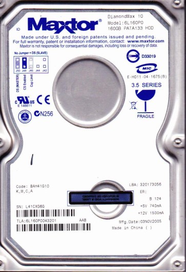 Maxtor 6L160P0