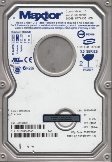 Maxtor 6L200R0