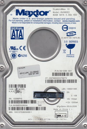Maxtor 6V080E0