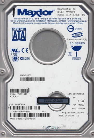 Maxtor 6V200E0