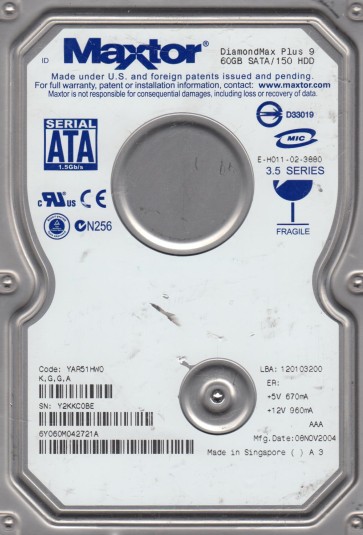 Maxtor 6Y060M0