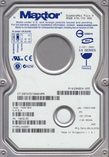 Maxtor 6Y080L0