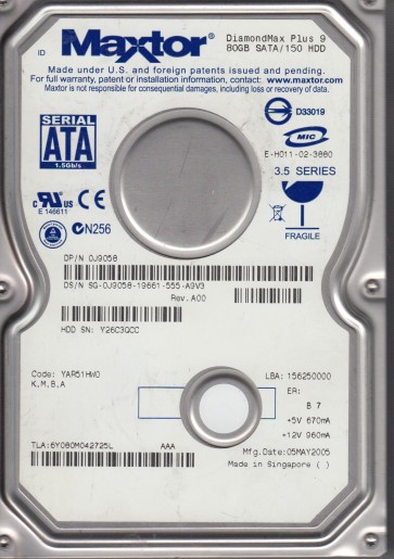 Maxtor 6Y080M0