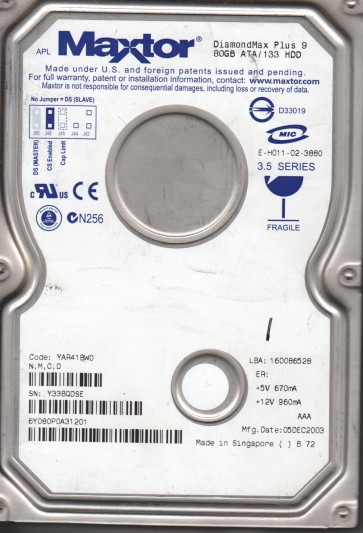 Maxtor 6Y080P0