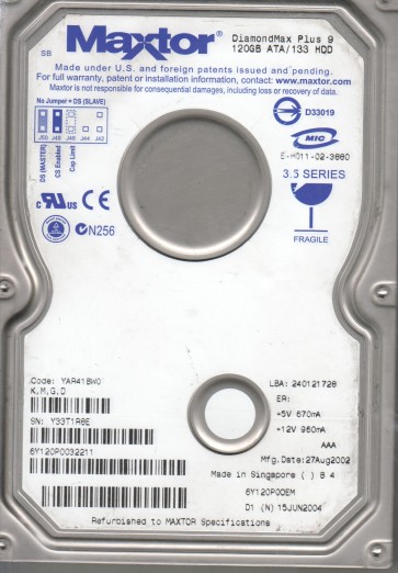 Maxtor 6Y120P0