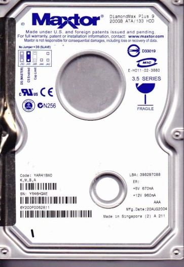 Maxtor 6Y200P0