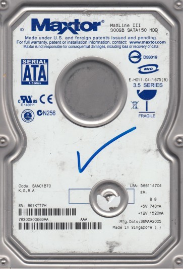 Maxtor 7B300S0