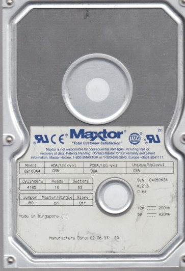 Maxtor 82160A4