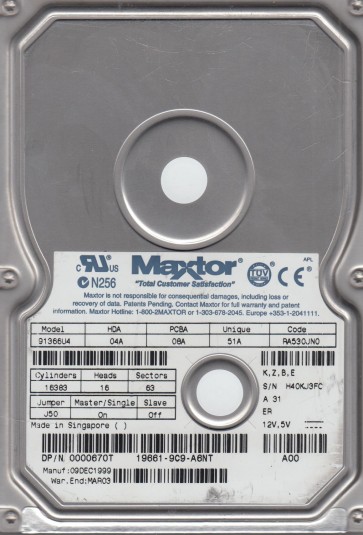 Maxtor 91366U4