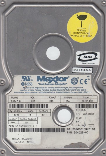 Maxtor 96147H6