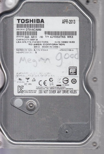 Toshiba DT01ACA050