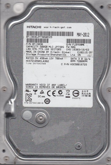 Hitachi HCS721050CLA362