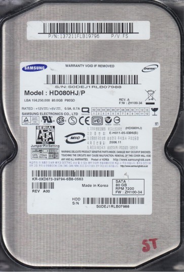 Samsung HD080HJ