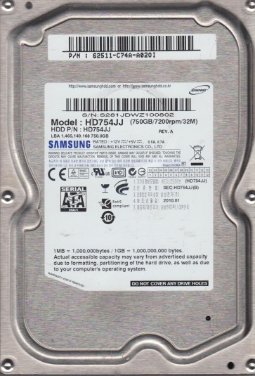 Samsung HD754JJ