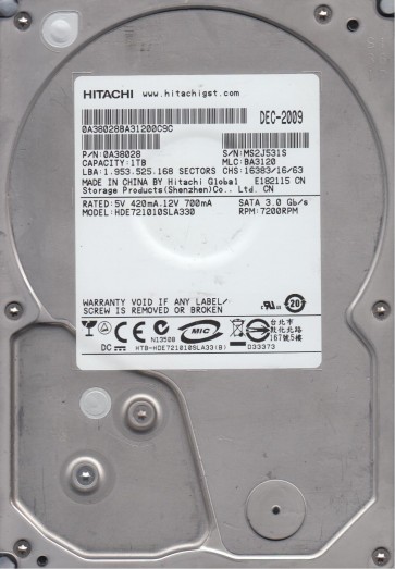 Hitachi HDE721010SLA330
