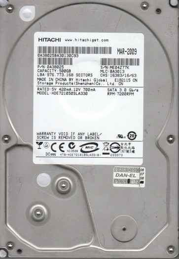 Hitachi HDE721050SLA330