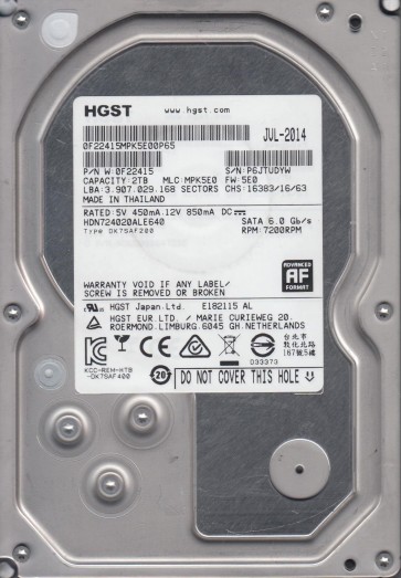 Hitachi HDN724020ALE640