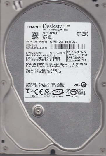 Hitachi HDP725016GLA380