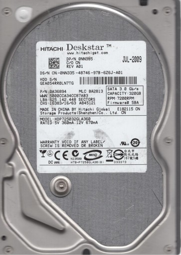 Hitachi HDP725032GLA360
