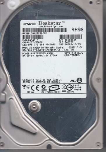 Hitachi HDP725050GLA380