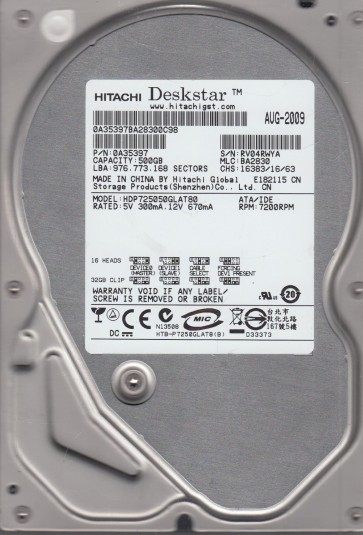Hitachi HDP725050GLAT80
