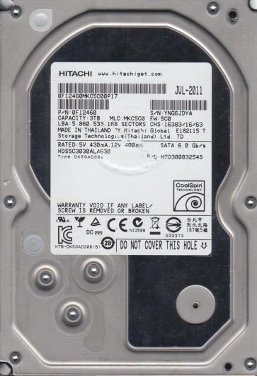 Hitachi HDS5C3030ALA630