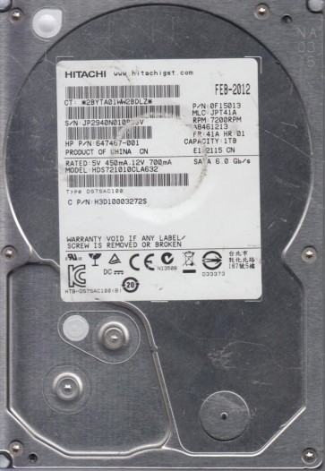 Hitachi HDS721010CLA632