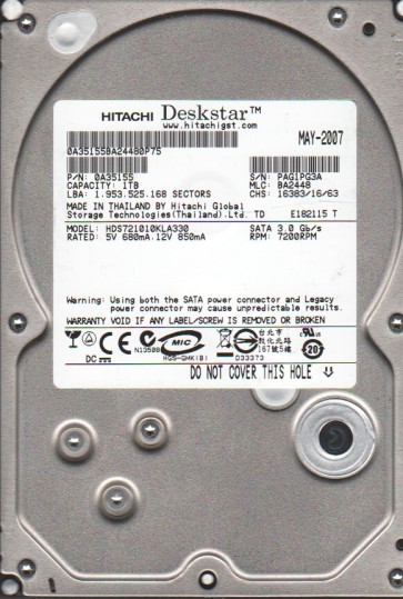 Hitachi HDS721010KLA330