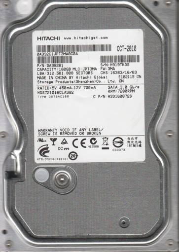 Hitachi HDS721016CLA382