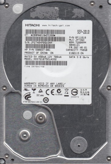 Hitachi HDS721075CLA332