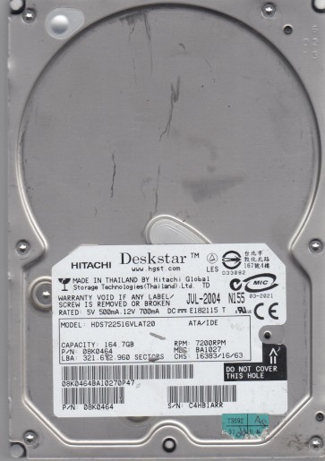 Hitachi HDS722516VLAT20