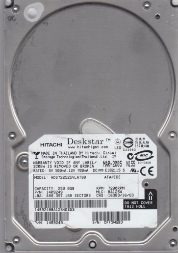 Hitachi HDS722525VLAT80